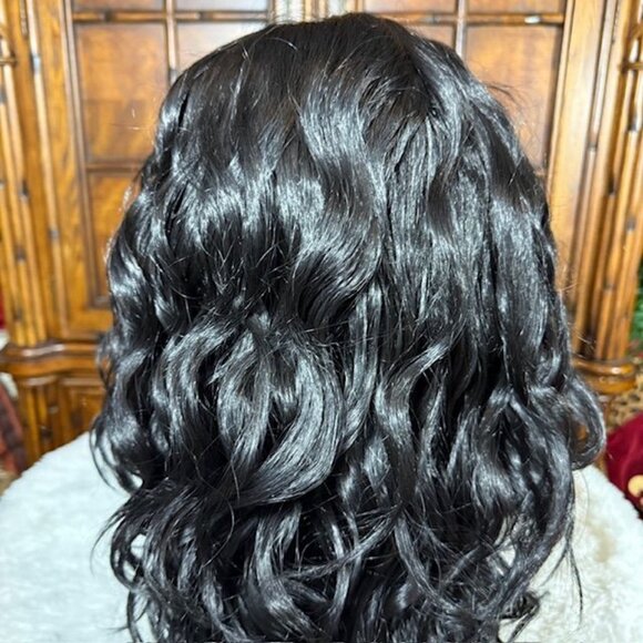 Pazazz PL-Judi Designer Collection 27" Lace Front Wavy Color 1B Synthetic Wig - Picture 13 of 16